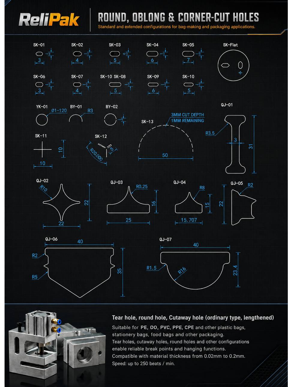 Round & Oblong Hole Punches